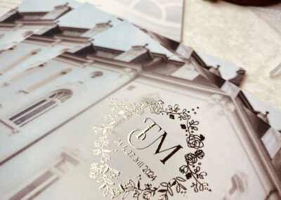 Dankekarten Hochzeit Goldprägung