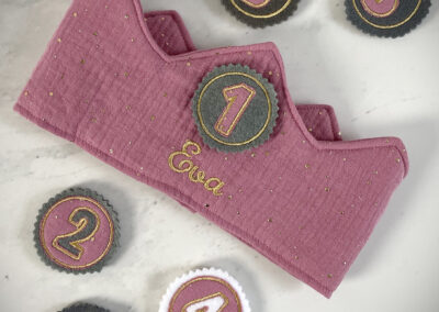 Geburtstagskrone mit Namensstick